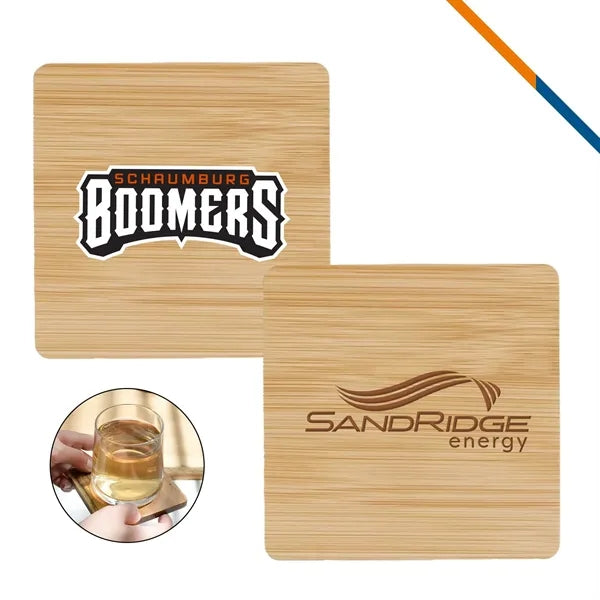 Moxzir Bamboo Square Coaster