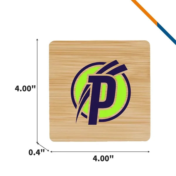 Moxzir Bamboo Square Coaster