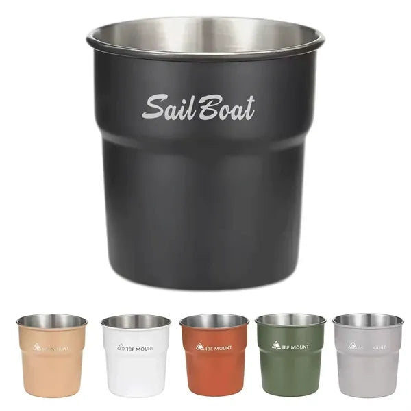 10 oz Outdoor stainless steel camping cup