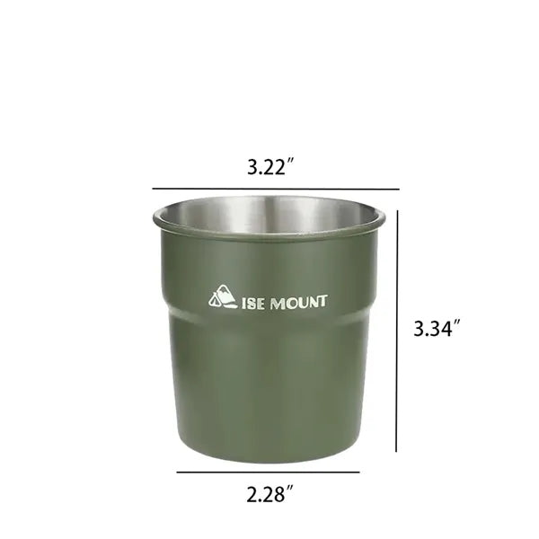 10 oz Outdoor stainless steel camping cup