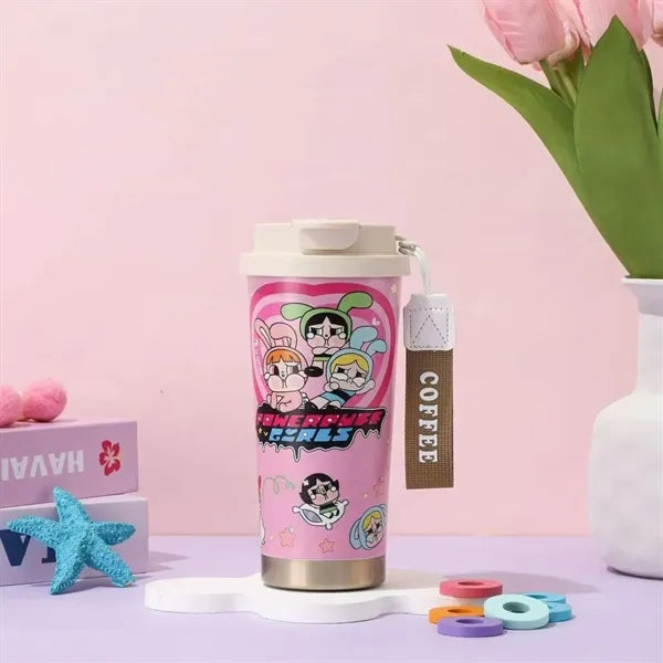 20oz Cute Labubu Travel Coffee Mug with Straw Lid