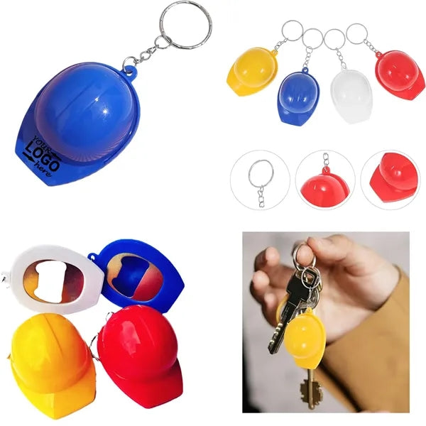 Cute Keychain Helmet Keychain Bottle Opener