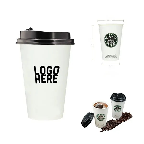 12OZ Disposable Paper Cup with Lid