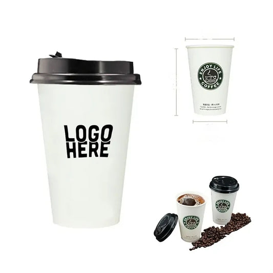 12OZ Disposable Paper Cup with Lid