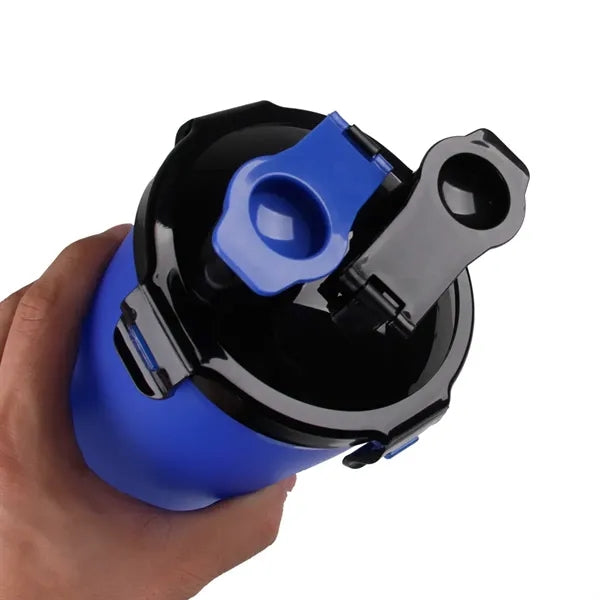 Portable Outdoor Pet Feed Water Cup with Foldable Food Bowl