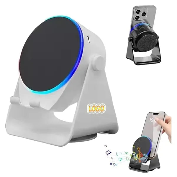 Wireless Induction Phone Stand with Bluetooth Speaker