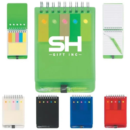 Spiral Sticky Note Jotter With pen