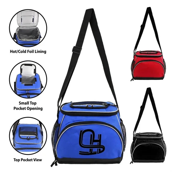 Oxford Lunch Cooler Bag With Adjustable Shoulder Strap