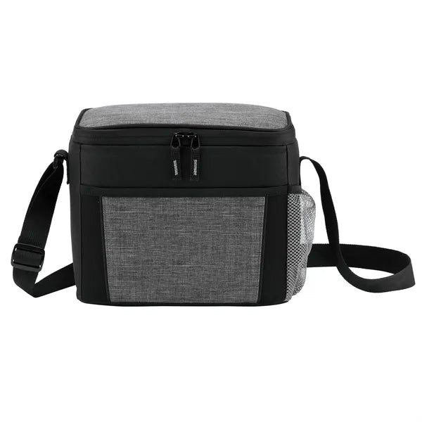 Oxford Cloth 9 Can Lunch Cooler Bag With Front Pocket