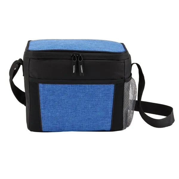 Oxford Cloth 9 Can Lunch Cooler Bag With Front Pocket
