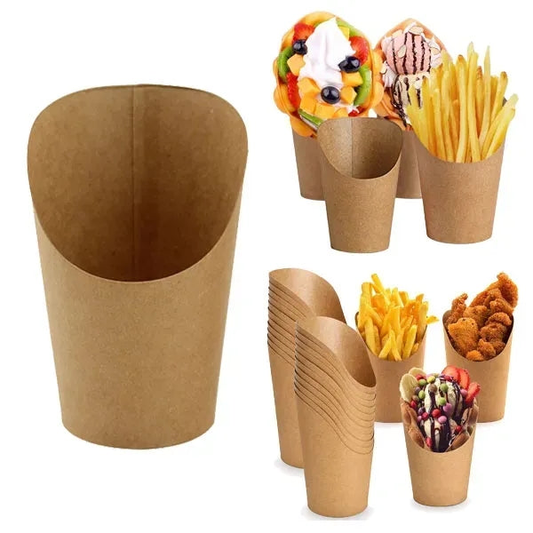 16oz Disposable Takeaway French Fries Paper Charcuterie Cups