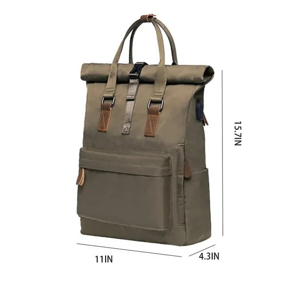 Large Capacity Polyester Roll Rim Backpack