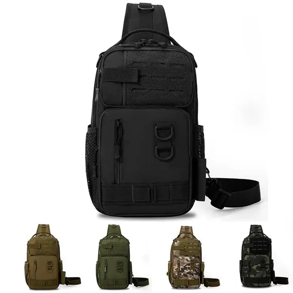 Oxford Cloth Outdoor Tactical Sling Bag With Multi Pocket