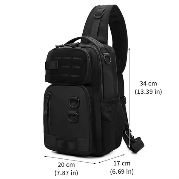 Oxford Cloth Outdoor Tactical Sling Bag With Multi Pocket