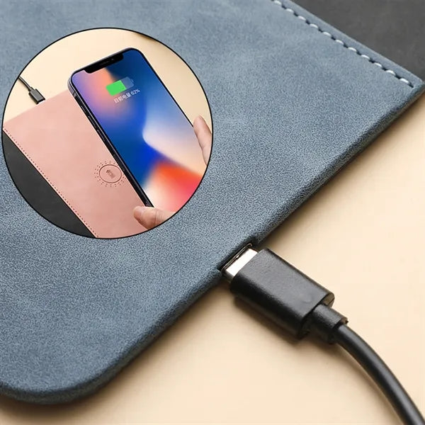 Wireless Charging Mouse Pad 15W Fast Charge Office Desk