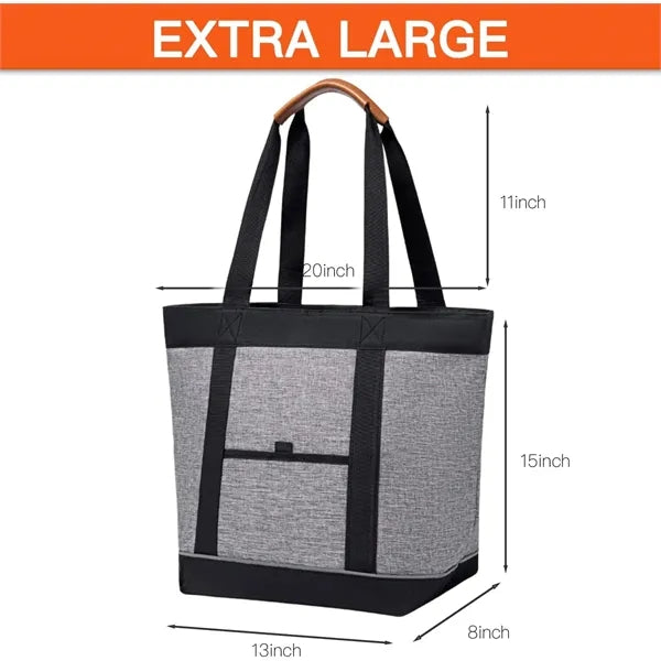 Waterproof Insulated Lunch Cooler Bag Grocery Handle Tote