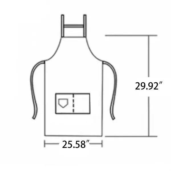 Water Resistant Apron with H Strap and Pockets