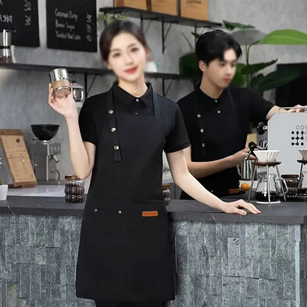 Water Resistant Apron with H Strap and Pockets