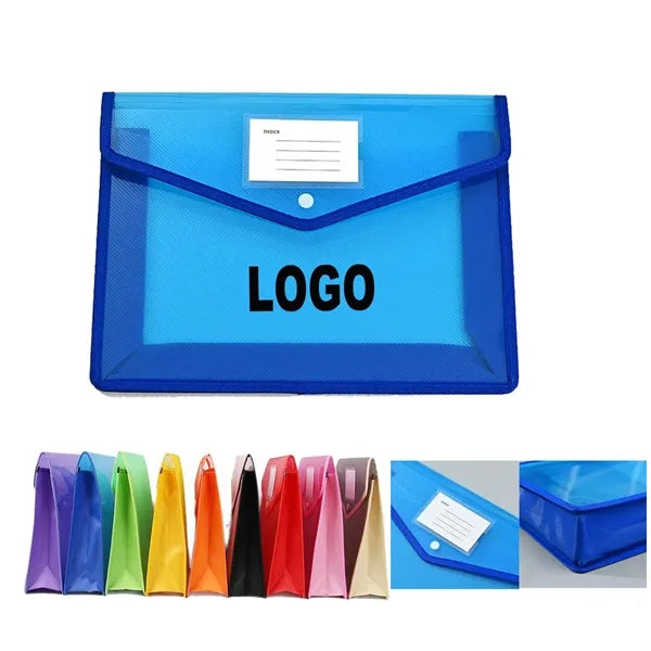 A4 Document Organizer with Snap Closure and Pocket