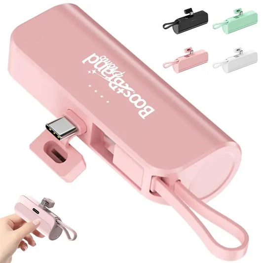 5000mAh Mini Portable Power Bank w/ Type-C & Lightning Ports