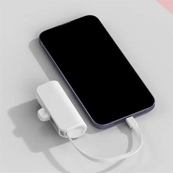 5000mAh Mini Portable Power Bank w/ Type-C & Lightning Ports