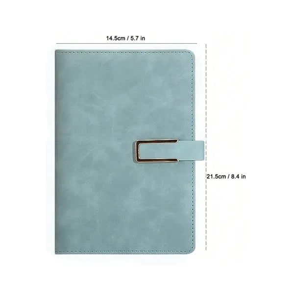 A5 PU Leather Notebook with Pen Loop & Magnetic Closure