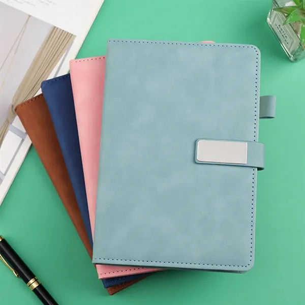 A5 PU Leather Notebook with Pen Loop & Magnetic Closure