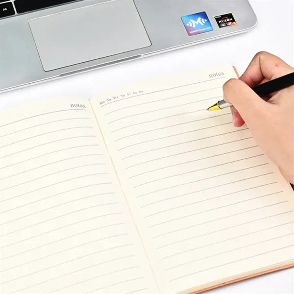 A5 PU Leather Notebook with Pen Loop & Magnetic Closure