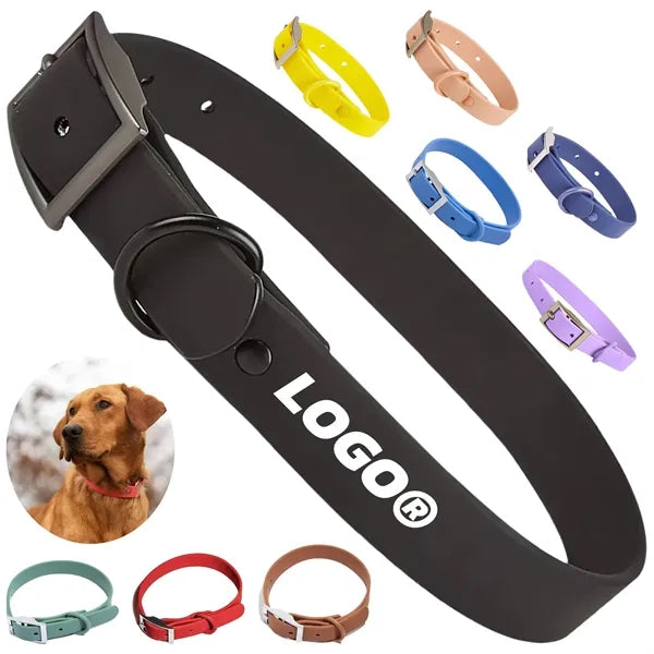 Pet Collar with Adjustable Strap and Logo