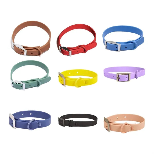 Pet Collar with Adjustable Strap and Logo