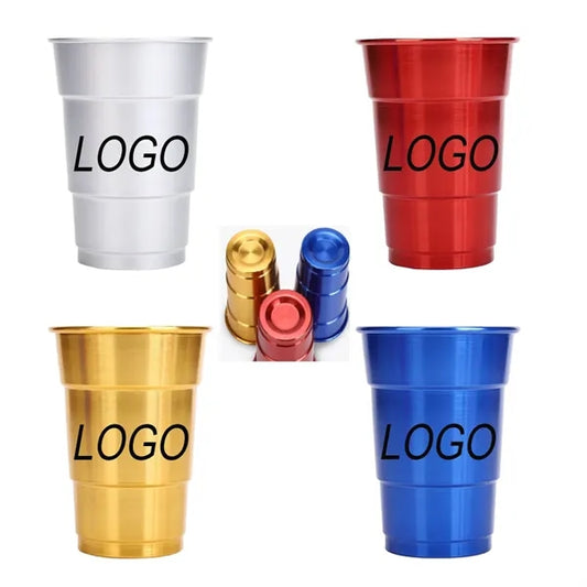 30oz Aluminum Single-Layer Rolled-Rim Durable Drinking Cup