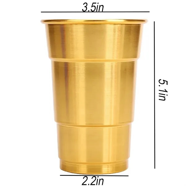 30oz Aluminum Single-Layer Rolled-Rim Durable Drinking Cup