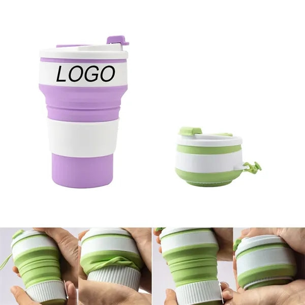 12oz Foldable Silicone Lightweight Stylish Drinking Cup