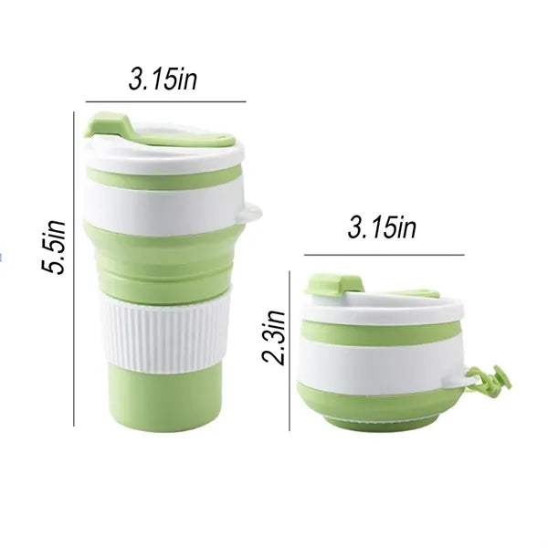 12oz Foldable Silicone Lightweight Stylish Drinking Cup