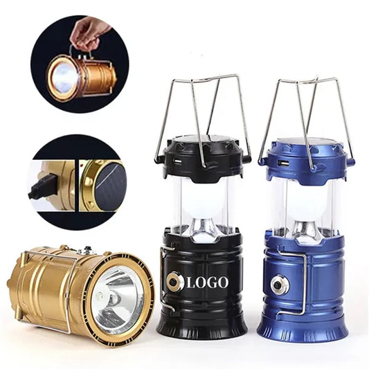 Eco-Friendly Retro Pop Up Camping Rechargeable LED Lantern