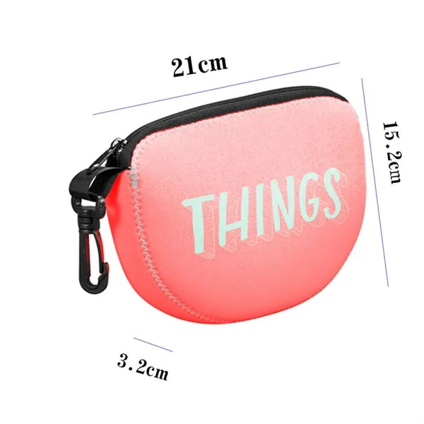 Neoprene Pouch Utility Bag with Hook