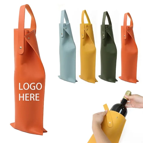 PU Leather Wine Bag