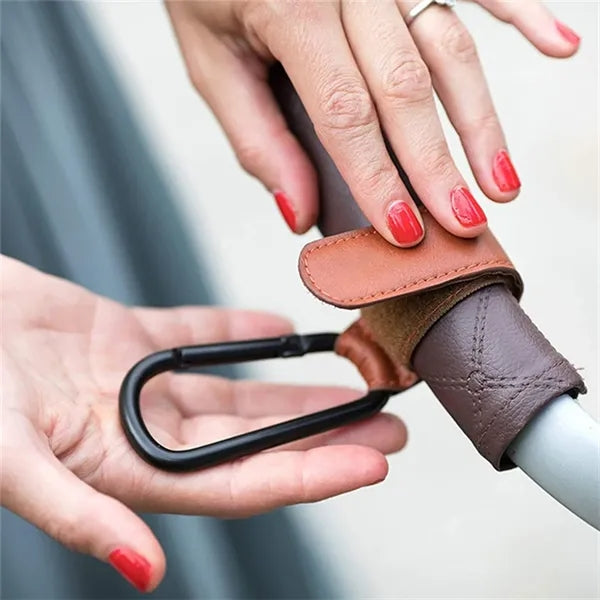 Leather Baby Stroller Hook