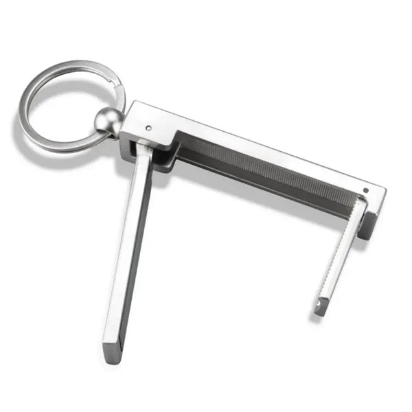 Zinc Alloy Heavy-Duty Bag Hook Phone Stand With Keyring