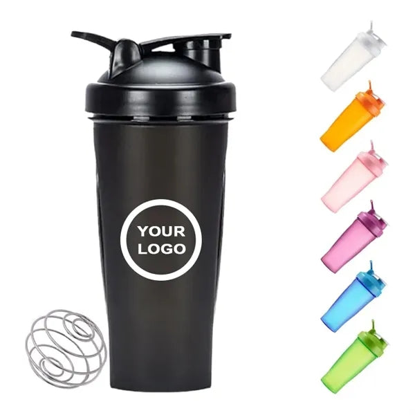 20 oz Shaker Bottles for Protein Mixes with Wire Whisk Ball