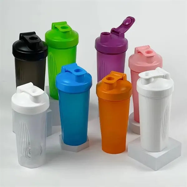 20 oz Shaker Bottles for Protein Mixes with Wire Whisk Ball