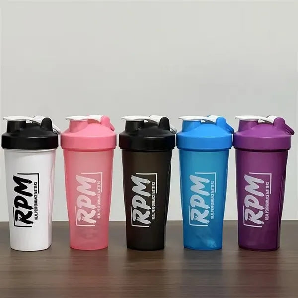 20 oz Shaker Bottles for Protein Mixes with Wire Whisk Ball