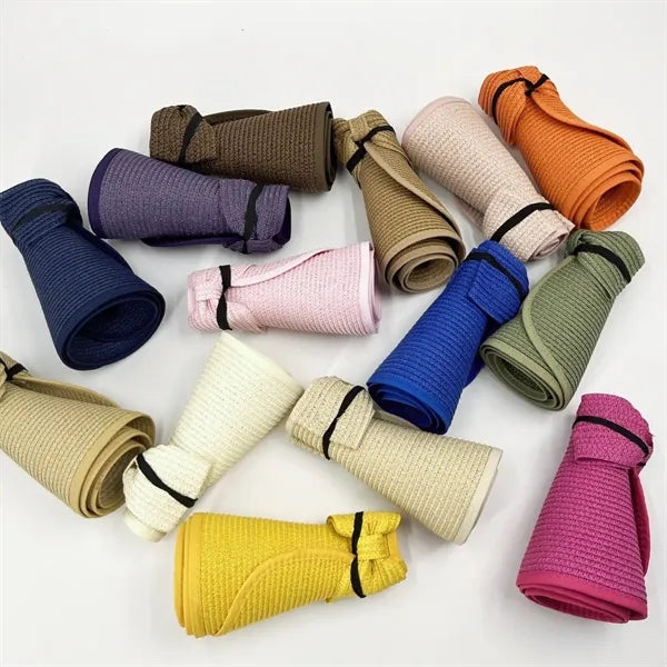 Foldable Straw Sun Visor Hat for Women