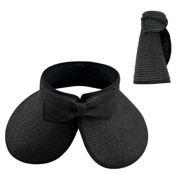 Foldable Straw Sun Visor Hat for Women