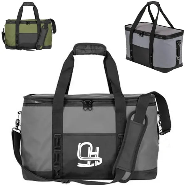 36 Can Large Capacity Water Resistant PVC Cooler Tote Bag