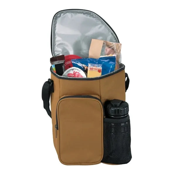 10 Can 600D Polyester Water Resistant Cooler Tote Bag
