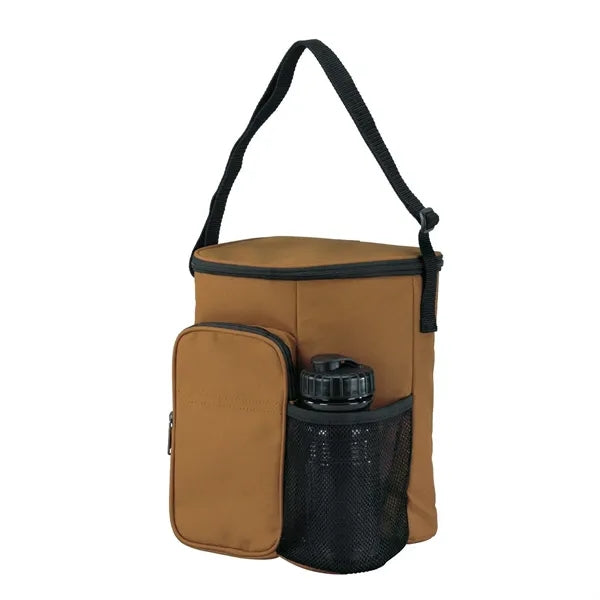 10 Can 600D Polyester Water Resistant Cooler Tote Bag