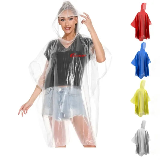 Disposable Rain Ponchos for Adults