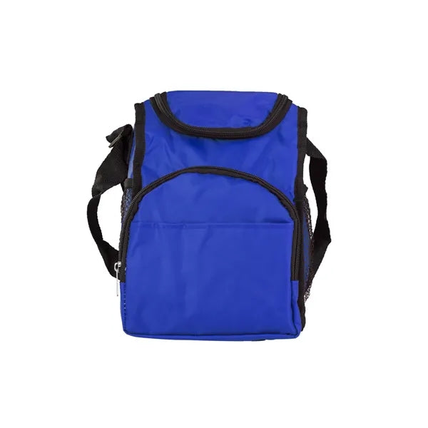 600D Polyester Tote Cooler Lunch Bag With 2 Zipper Pockets