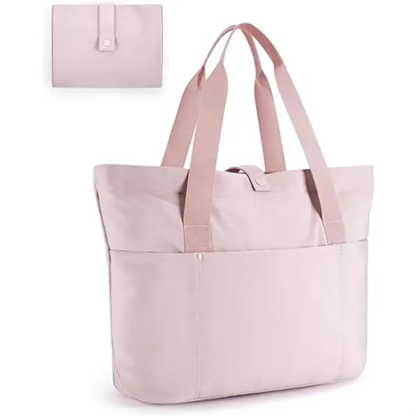 Foldable Waterproof Yoga Shoulder Bag with Multi-Pockets